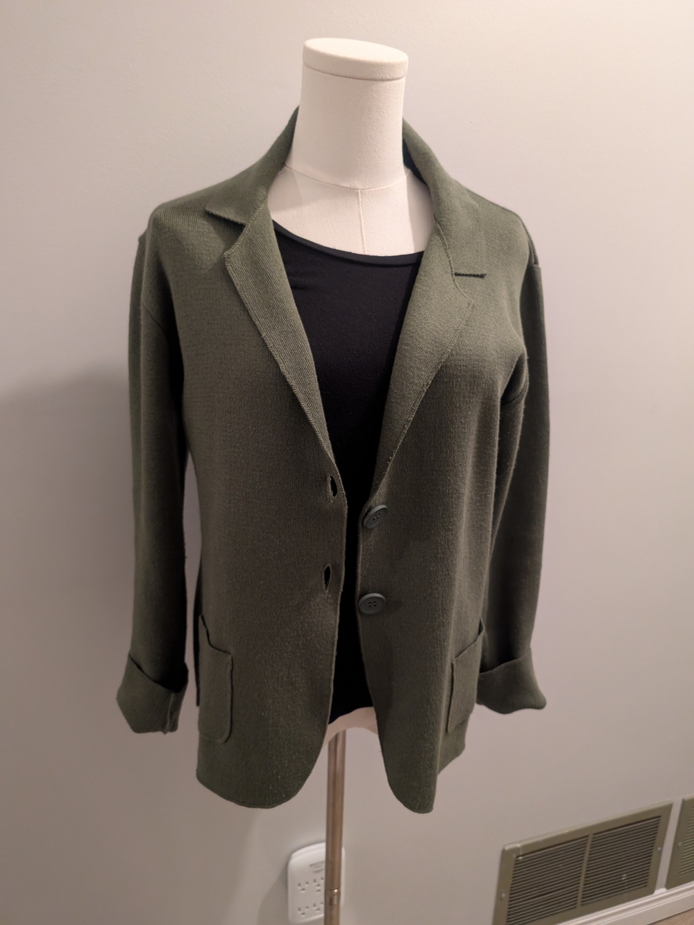 Crazy 8 Olive Green Knit Blazer Jacket